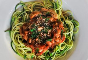 Baby Marrow Puttanesca Pasta Recipe